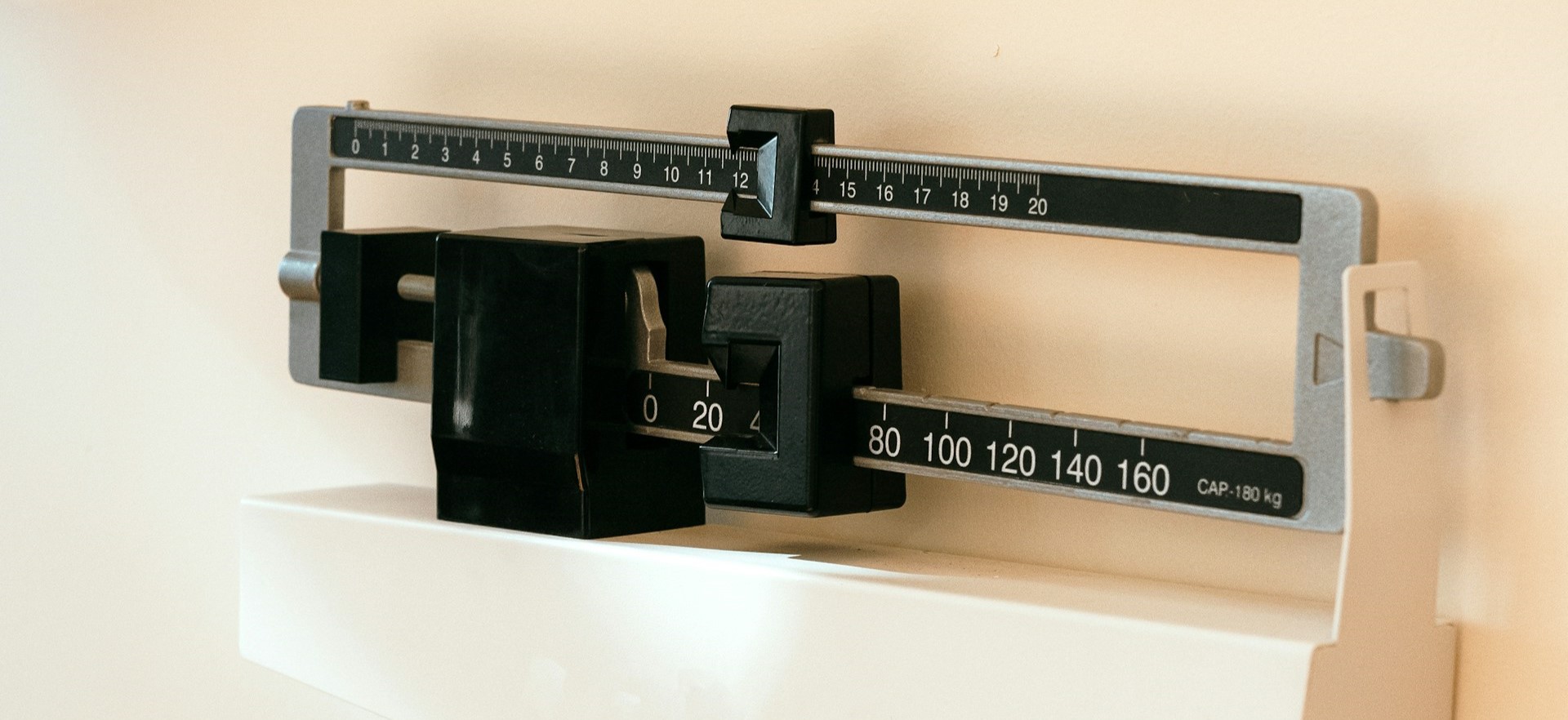 Stock photo of a weighing scale