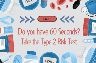 Illustration graphic, click to take test
